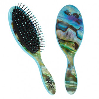 Wet Brush Gemstone Detangling Hair Brush - Abalone