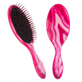 Wet Brush Gemstone Detangling Hair Brush - Pink Agate