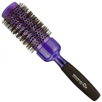 Brushworx Rio Purple Ceramic Hot Tube Hair Brush - Extra Large 43mm