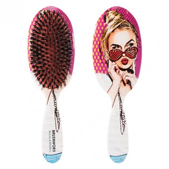 Brushworx Artists and Models Oval Cushion Hair Brush All About Me