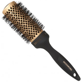 Brushworx Gold Ceramic Hot Tube Hair Brush - Large 60mm