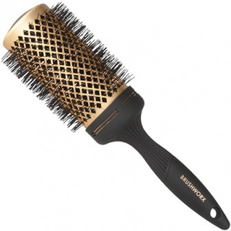 Brushworx Gold Ceramic Hot Tube Hair Brush - Extra Large 70mm