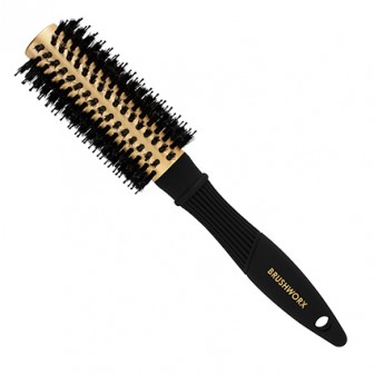 Brushworx Gold Porcupine Hair Brush - Medium 50mm