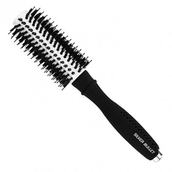 Silver Bullet Black Velvet Hair Brush Porcupine Medium