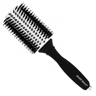 Silver Bullet Black Velvet Round Hair Brush Extra Large