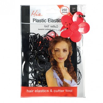 Mia Plastic Elastic 250pc - Black