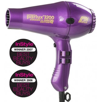 Parlux 3200 Ionic and Ceramic Compact Hair Dryer - Purple
