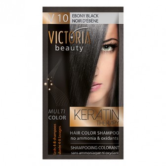 Victoria Beauty V10 Ebony Black Shampoo 6pc x 40ml