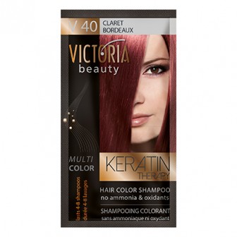 Victoria Beauty V40 Claret Shampoo 6pc x 40ml