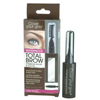 Cover Your Gray Total Brow Eyebrow Sealer and Colour Dark Brown