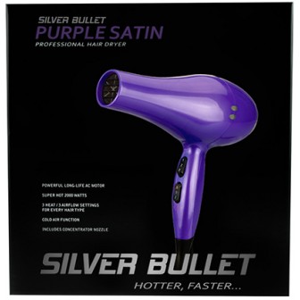 Silver Bullet Satin Hair Dryer - Purple